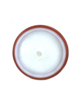 INDUSTRIAL RED POLYURETHANE ROLLER 200 MM DIAMETER 20 MM BORE