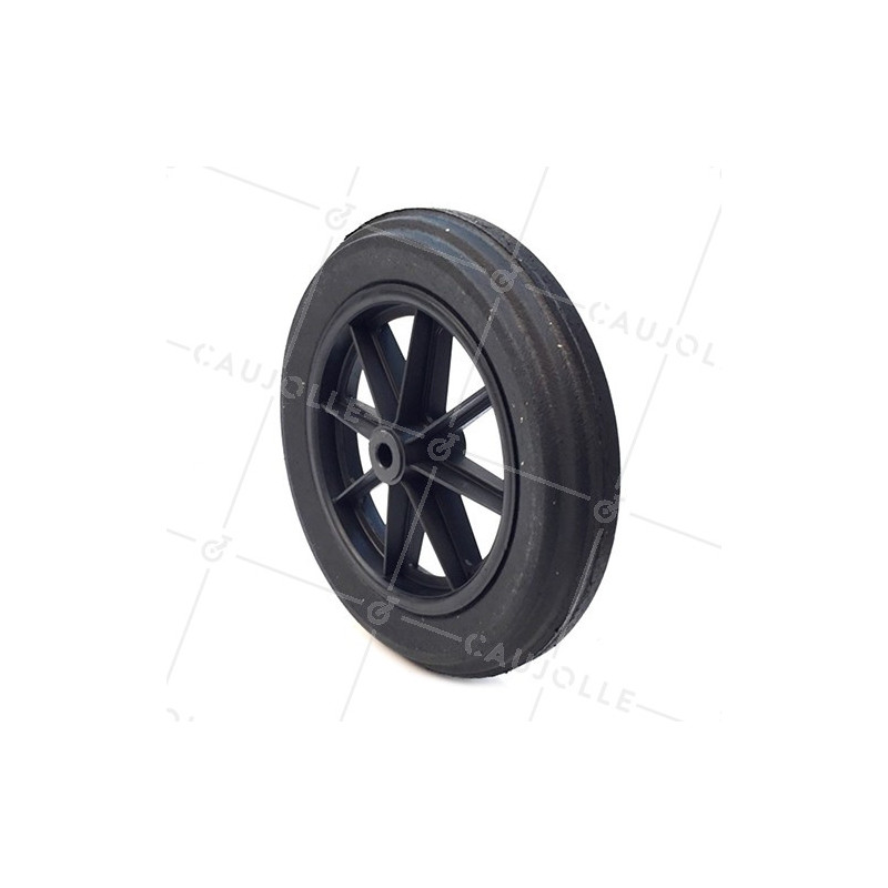 ROUE DE BROUETTE INCREVABLE DURE DIAMÈTRE 400 MM AXE 20 MM S605DP L20-74