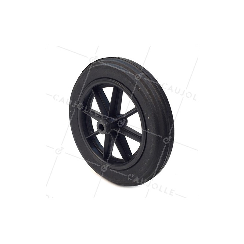 ROUE DE BROUETTE INCREVABLE DURE DIAMÈTRE 400 MM AXE 20 MM S605DP L20-100