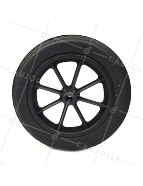 ROUE DE BROUETTE INCREVABLE DURE DIAMÈTRE 400 MM AXE 20 MM S605DP L20-100