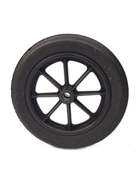 ROUE DE BROUETTE INCREVABLE DURE DIAMÈTRE 400 MM CHARGE 150KG AXE 25 MM ROULEAUX - S605DP L25-74