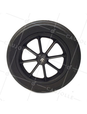 PUNCTURE-PROOF HARD RUBBER WHEELBARROW WHEEL 400 MM DIAMETER 20 MM BORE 74 MM LARGE R20-74 