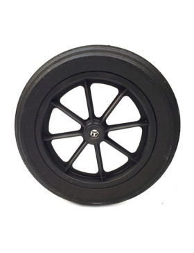 PUNCTURE-PROOF HARD RUBBER WHEELBARROW WHEEL 400 MM DIAMETER 20 MM BORE 74 MM LARGE R20-74 