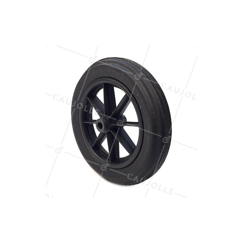 ROUE DE BROUETTE INCREVABLE DURE DIAMÈTRE 400 MM AXE 20 MM S605DP R20-100