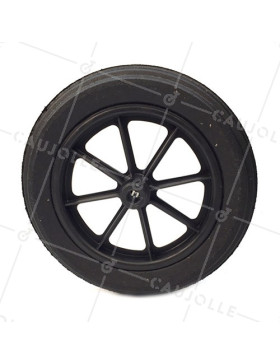 ROUE DE BROUETTE INCREVABLE DURE DIAMÈTRE 400 MM AXE 20 MM S605DP R20-100