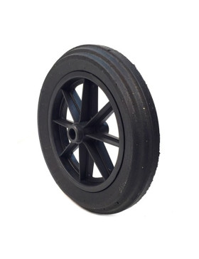 PUNCTURE-PROOF HARD RUBBER WHEELBARROW WHEEL 400 MM DIAMETER 25 MM BORE 100 MM LARGE R25-100 