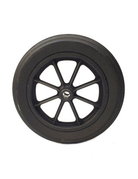 PUNCTURE-PROOF HARD RUBBER WHEELBARROW WHEEL 400 MM DIAMETER 25 MM BORE 100 MM LARGE R25-100 