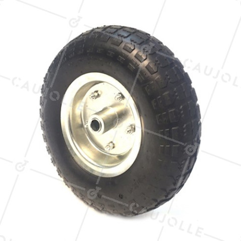 ROUE DE BROUETTE GONFLÉE DIAMÈTRE 330 MM CHARGE 50KG POUR AXE DE 20 MM - S1001 • Caujolle