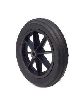 PUNCTURE-PROOF HARD RUBBER WHEELBARROW WHEEL 400 MM DIAMETER 20 MM BORE 74 MM LARGE R20-74 