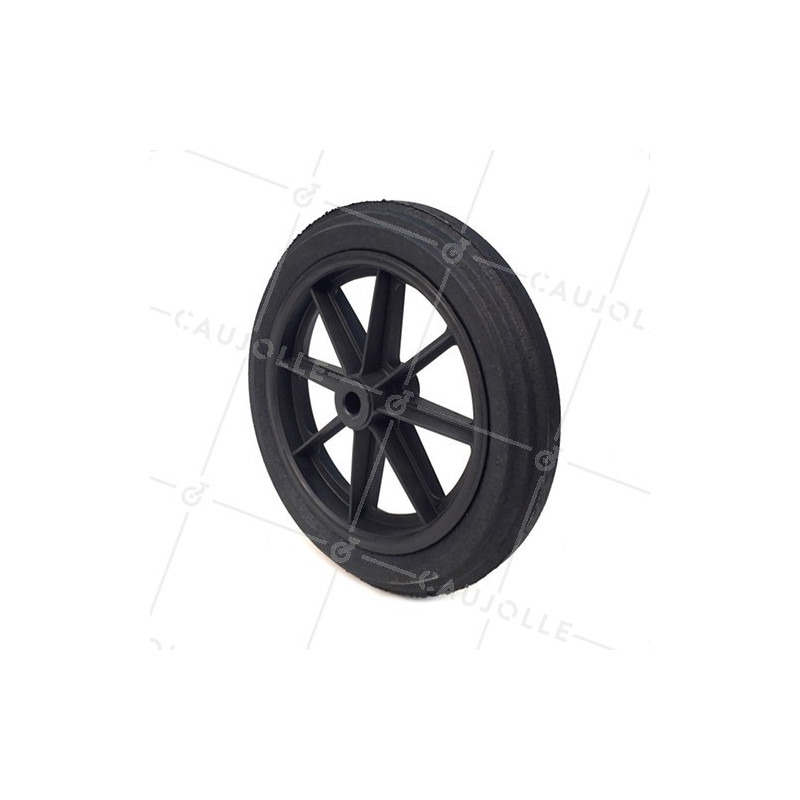 ROUE DE BROUETTE INCREVABLE DURE DIAMÈTRE 360 MM AXE 20 MM S605DP L20-74