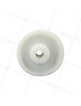 POLYPROPYLENE ROLLER 80 MM DIAMETER 12 MM BORE