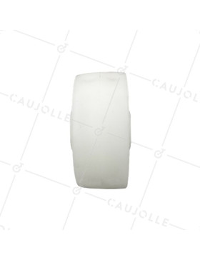 POLYPROPYLENE ROLLER 80 MM DIAMETER 12 MM BORE