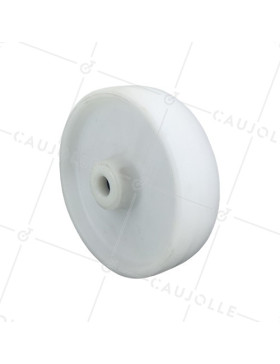 ROUE POLYPROPYLÈNE DIAMÈTRE 200 MM CHARGE 200 KG AXE 20 MM ROULEAUX - S2450P200 • Caujolle