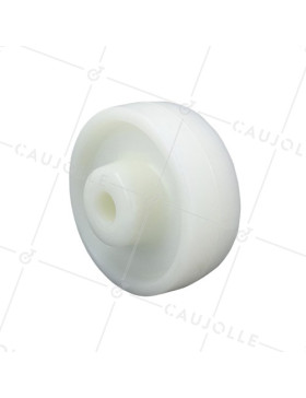 NYLON WHEEL FOR MOVING VERY HEAVY LOADS DIAMETER 125 MM MAX LOAD 600 KG SMOOTH 20 MM BORE • Caujolle