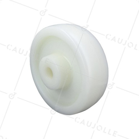 NYLON WHEEL 150 MM DIAMETER 750 KG MAX LOAD 20 MM SMOOTH BORE • Caujolle