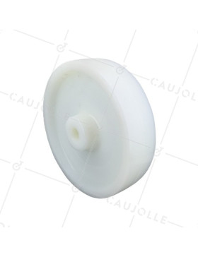 NYLON WHEEL 200 MM DIAMETER 1000 KG MAX LOAD 20 MM SMOOTH BORE  • Caujolle