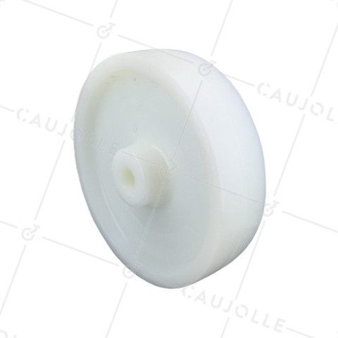 NYLON WHEEL 200 MM DIAMETER 1000 KG MAX LOAD 20 MM SMOOTH BORE  • Caujolle