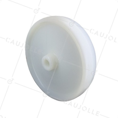 NYLON WHEEL 250 MM DIAMETER 1500 KG MAX LOAD 25 MM SMOOTH BORE • Caujolle