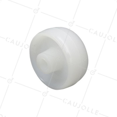 ROUE NYLON DIAMÈTRE 50 MM CHARGE 100 KG AXE 9 MM • Caujolle