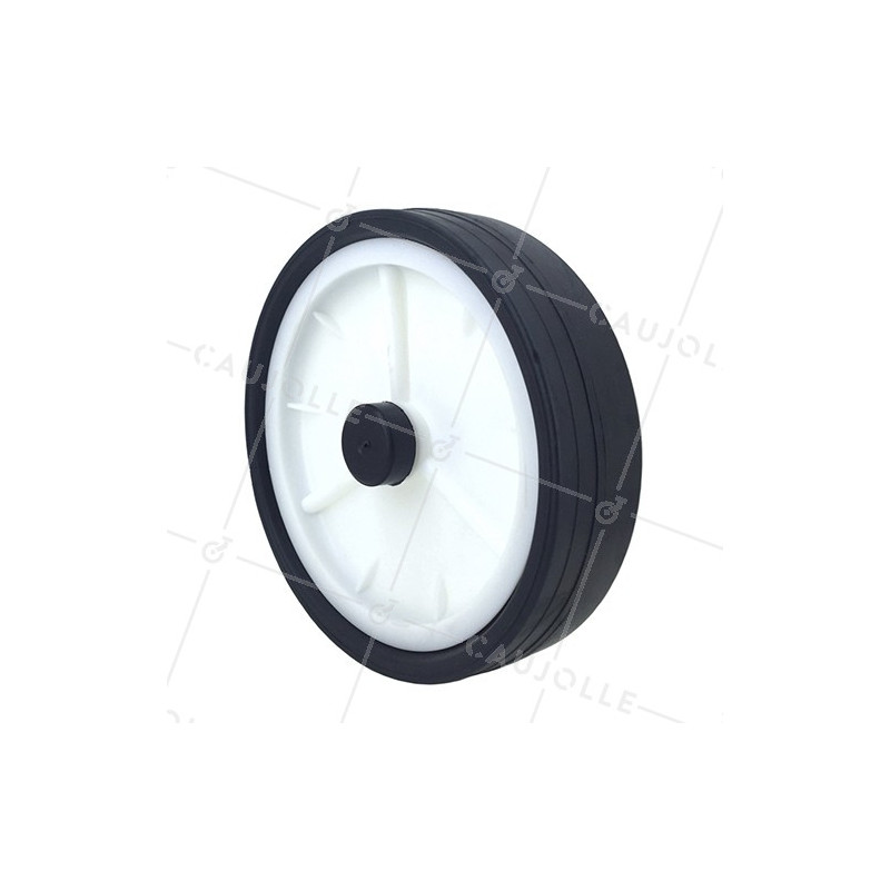 ROUE DE TONDEUSE DIAMÈTRE 200 MM AXE 14 MM