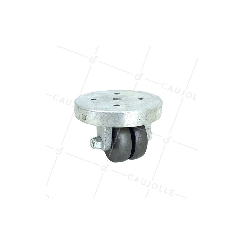 Steel castor wheel low heavy load for industry and theatres 1