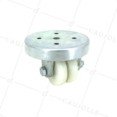EXTRA-LOW CASTOR WHEEL SURB 50 NYLON • Caujolle