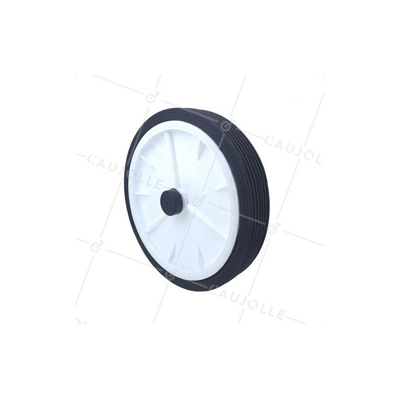 LAWNMOWER WHEEL 250 MM DIAMETER 12 MM BORE