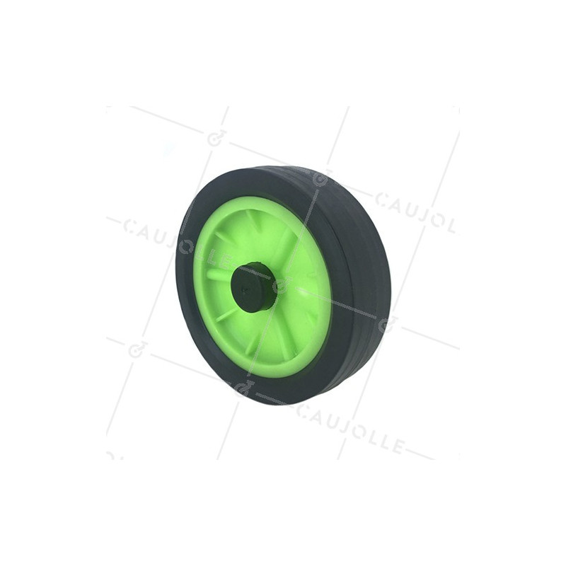 ROUE DE TRANSAT VERTE DIAMÈTRE 170 MM AXE 12 MM