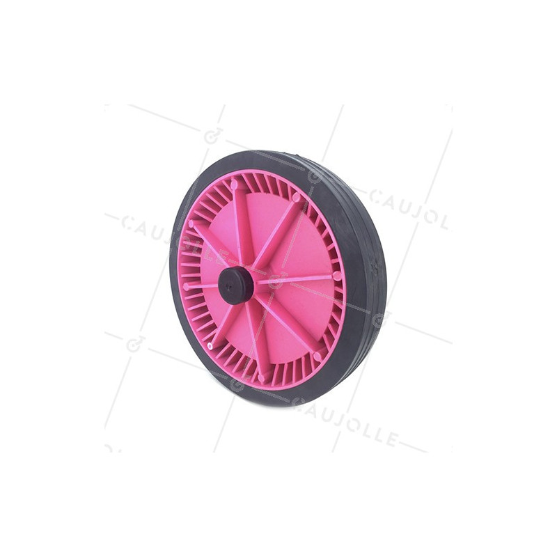 ROUE DE TRANSAT ROSE DIAMÈTRE 250 MM AXE 20 MM