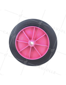 ROUE DE TRANSAT ROSE DIAMÈTRE 250 MM AXE 20 MM