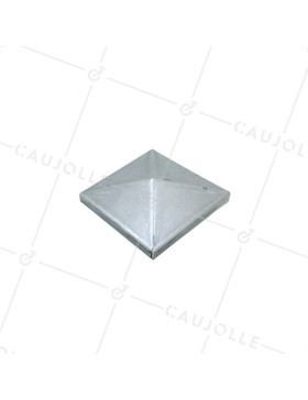 COUVRE POTEAU DE PORTAIL EN ACIER À PEINDRE DE DIMENSION 80 x 80 MM • Caujolle