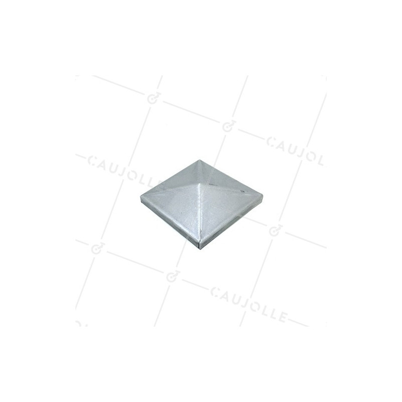 COUVRE POTEAU DE PORTAIL EN ACIER A PEINDRE DE DIMENSION 80 x 80 MM