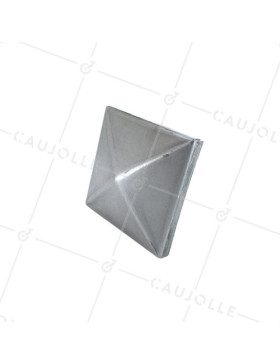 COUVRE POTEAU DE PORTAIL EN ACIER A PEINDRE DE DIMENSION 80 x 80 MM