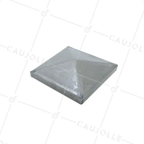 STEEL GATE POST CAP TO PAINT SIZE 100 X 100 MM • Caujolle