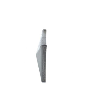 Square gate post cover in steel 100 3
