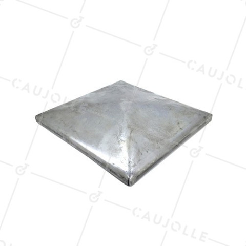 STEEL GATE POST CAP TO PAINT SIZE 150 X 150 MM • Caujolle
