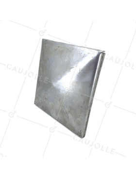 Square gate post cover in steel 150 2