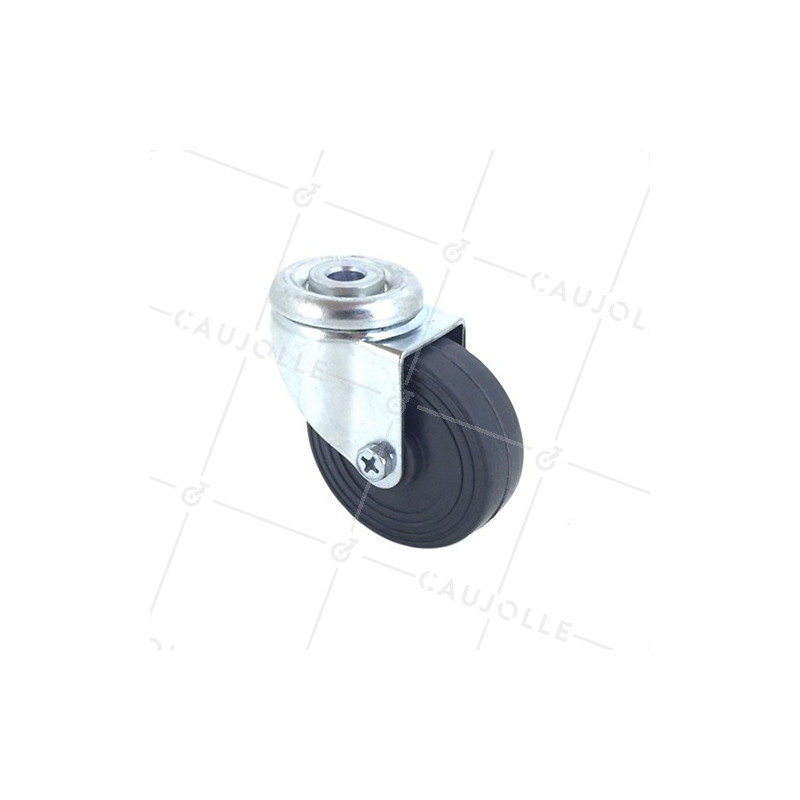 FURNITURE CASTOR DIAMETER 50 MM with hole