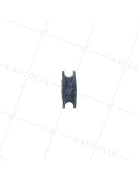 POULIE PLASTIQUE DIAMETRE 30 MM CHARGE 40KG AXE 6 MM POUR CABLE DE 6 MM