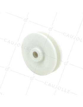 POULIE SEULE DIAMETRE 80 MM CHARGE 100KG AXE 12 MM POUR CABLE DE 8MM • Caujolle