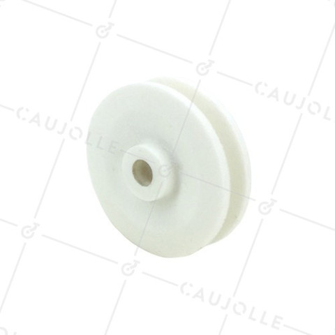 POULIE SEULE DIAMETRE 80 MM CHARGE 100KG AXE 12 MM POUR CABLE DE 8MM • Caujolle