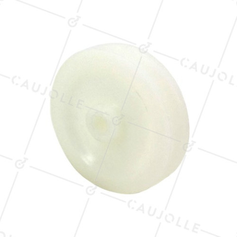 POULIE NYLON DIAMÈTRE 100 MM AXE 12 MM POUR CABLE DE 9 MM CHARGE 100 KG • Caujolle