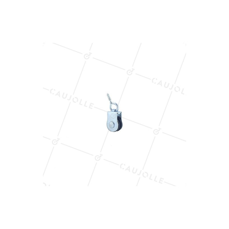 POULIE À PITON SIMPLE DIAMÈTRE 20