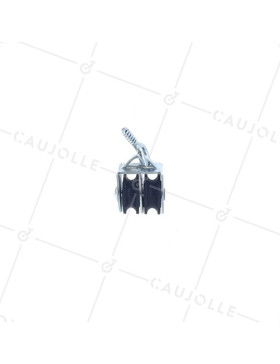 POULIE À PITON DOUBLE DIAMÈTRE 20