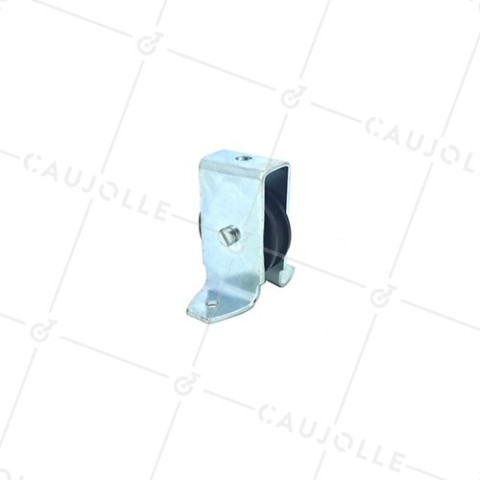 POULIE À PATTES DIAMÈTRE 40 MM CHARGE 60 KG POUR CABLE DE 8 MM • Caujolle