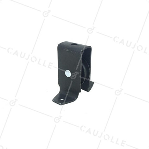 BLACK PULLEY EPOXY BLACK 40 MM DIAMETER • Caujolle