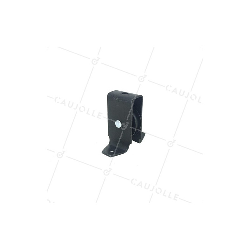 BLACK PULLEY EPOXY BLACK 40 MM DIAMETER 
