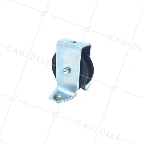 POULIE À PATTES DIAMÈTRE 50 MM CHARGE 60 KG POUR CABLE DE 8 MM • Caujolle