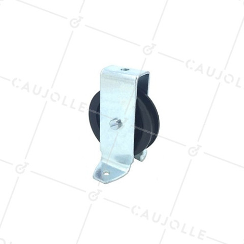 POULIE À PATTES DIAMÈTRE 60 MM CHARGE 60 KG POUR CABLE DE 8 MM • Caujolle