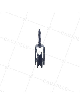 POULIE À TIREFOND ACIER EPOXY DIAMÈTRE 40